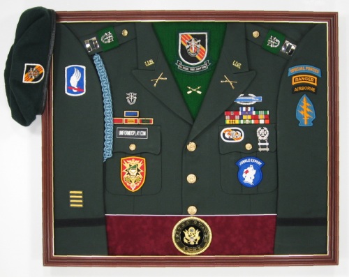 uniform display case